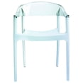thumbnail image 3 of Compamia Carmen Patio Dining Chair with White Seat in Clear, 3 of 10
