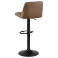 thumbnail image 4 of Bouclair Beige Faux Leather and Metal Bar Stool, 4 of 10
