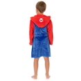thumbnail image 4 of Nintendo Super Mario Boys Blue Hooded Bathrobe, 4 of 7