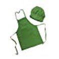 thumbnail image 3 of CHEFSKIN Children Kids Lime Green Chef Set Apron & Adjustable Hat, Real Fabric Lightweight (Small fits 2-8), 3 of 4