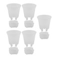 thumbnail image 4 of Flower pot with drainage function for indoor and outdoor (transparent/white), 4 of 8