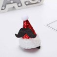 thumbnail image 3 of Christmas Decorations Red Sequins Small Hats Skirts Headwear Christmas Hair Clips, 3 of 5