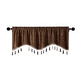 thumbnail image 2 of EGNMCR Room Decor, Home Decor, Wall Decor Elegant Fringed Window Curtains Patterned Rod Panels Stylish Short Drapes For Home Decor Curtains Curtains, 2 of 6