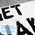 thumbnail image 4 of Cute Get Naked Bath Mat Bright Bathroom Rugs Bathroom Funny Non Slip Floor Bath Rug Machine Washable Bathmat Soft Microfiber Carpet for Bathtub & Shower (White Base & Black Words, 23.6 * 15.7 Inch), 4 of 8
