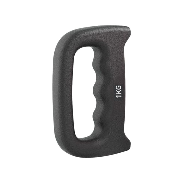 relayinert Boxing Dumbbell Non Slip Handheld Weight for 1.5KG Workout Pilates Black 1KG