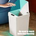 thumbnail image 4 of PEZHADA Kitchen Trash Can with Lid Three-Mode Sensor Trash Can Touchless Sensor Trash Can 13 Litersmall Capacity Trash Can with Lid Sensor Kitchen Bin Recycling for Kitchen/Living Room/Office, 4 of 9