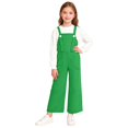 thumbnail image 1 of Children's Solid Color Pocket Jumpsuit, Mid Size Casual Overalls for Adults, Comfortable and Versatile, 1 of 9