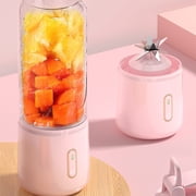 COFEST Portable Blenders， Blenders for Shakes and， Fruit Juicer USB Rechargeable with 6 Blades， Handheld Blenders for Sports Travel and Outdoors Pink