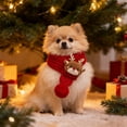 thumbnail image 2 of Knit Christmas Pet Scarf Cat Dog Holiday Accessory Apparel, 2 of 6