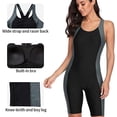 thumbnail image 2 of Charmo Womens Boyleg Unitard Swimsuits Racerback Athletic One Piece Bathing Suits, 2 of 8