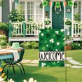 thumbnail image 4 of St. Patricks Day St. Patrick's Day Garden Flag Four Leaves, 4 of 5
