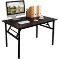 thumbnail image 2 of Folding Computer Desk Foldable Work Desk Table Writing Desk Folding Home Office Desk  No  to Assemble  Teak&, 2 of 5