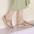 thumbnail image 4 of LSLJS Sandales pour Femmes Grande Taille Légères Chaussures Rétro Tongs de Massage Semelle Souple Pantoufles Compensées, Pantoufles pour Femmes, 4 of 9