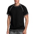 thumbnail image 1 of Charmo Men's Short Sleeve Active Rashguard Shirts Solid Workout Top Sports Tee UPF 50+, 1 of 5