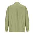 thumbnail image 4 of RXIRUCGD Chemise Blouse à Manches Longues pour Homme à Col Rabattu, Vert Armée, Taille : 2TG, 4 of 5