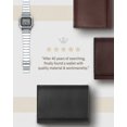 thumbnail image 3 of Genuine Leather Slim Trifold Wallets For Men - Mens Wallet RFID Blocking Holiday Gifts For Men, 3 of 6