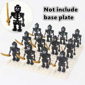 Royalbelle 12Pcs Skeleton Warrior Toys Epée Homme Moyen Âge Minifigures Bâtiment Blocs Ax