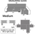 thumbnail image 4 of 2024 L Shape Sofa Slipcover Reversible Sectional Couch Cover Chaise Lounge Cover Furniture Protector Cover Large Size Gray, 4 of 9