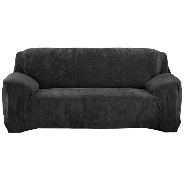 CHOK 2024 Housse de Chaise en Velours de Luxe Extensible Lavable Gris Argenté
