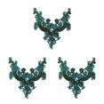 thumbnail image 1 of maskred Beautiful And Easy To Rhinestones Applique Sew On Beads Trim Patches Versatile Beautiful And Elegant white 3Set, 1 of 6