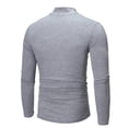 thumbnail image 4 of QIPOPIQ Mens Half Turtleneck Long Sleeve Pullover Basic Designed Undershirt Stretch Slim Fit Sweaters Clearance, 4 of 4