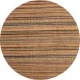 thumbnail image 1 of Ahgly Company Indoor Round Abstract Dark Sienna Brown Abstract Area Rugs, 5' Round, 1 of 6