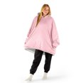 thumbnail image 1 of Bare Home Plush Sherpa Wearable Blanket - Fluffy & Soft - Lightweight - Adult, Light Pink, 1 of 7