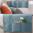 thumbnail image 4 of Sofa Arm Covers, Non-Slip Armchair Slipcover with 3 Pockets for Remote Control, Washable Couch Armrest Protector for Recliner, Loveseat, Living Room Furniture, 4 of 9