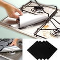 thumbnail image 4 of 4 Pcs Doublure de Protection Carrée en Feuille pour Plaque de Cuisson au Gaz Réutilisable, Nettoyage Facile, 4 of 10