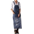 thumbnail image 2 of FcBaudy Robe Camis Sans Manches à Col Rond, Robes pour Femmes, Robes pour Femmes Robe Sans Manches à Fermeture Éclair en Denim Décontractée Robe Femme, 2 of 6