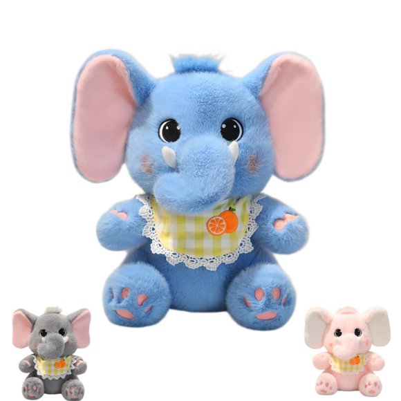 Cartoon Soft Elephant Stuffed Animal, Funny Scarf Elephant Plush Doll Toy Gift Cute Home Decor&Birthday Gift