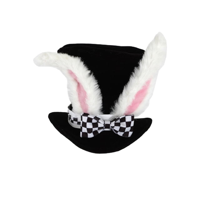 Alice In Wonderland White Rabbit Chapeau de Costume Supérieur Adulte Taille Unique
