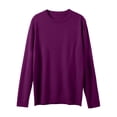 thumbnail image 4 of LUOGENLI Chandail de Noël pour Homme à Capuchon Masculin Automne et Hiver Lisse Confortable Léger Drapé Doux Peau Texturée Ajusté Col Rond Manches Longues Vestes de Chandail pour Hommes 5TG Violet Taille m, 4 of 8