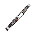 thumbnail image 2 of Watch Bracelets, Comfortable Skin Friendly Easy Install Exquisite Retro Leather Strap  For Mi Band 6 Smartwatch Black And Silver, 2 of 8