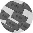 thumbnail image 1 of Ahgly Company Tapis de Zone Rond d'Intérieur Lavable à la Machine, Style Transitionnel, Gris Argenté, 3 Pieds Rond, 1 of 7
