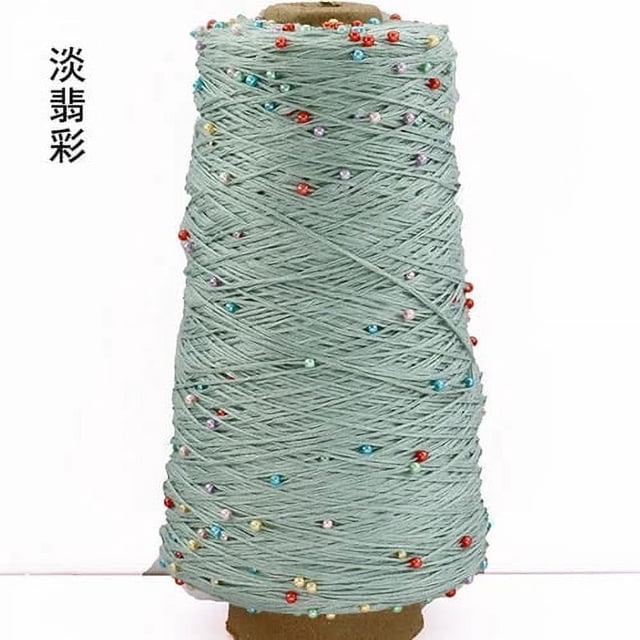 350g Pearl Mercerized Cotton Yarn Hand-knitted Cotton Pearl Lace Line Fine Crochet Thread Bead Thread Diy Hand-braided Thread