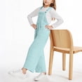 thumbnail image 4 of Girls' Sleeveless Fleece Jumpsuit with BuiltIn Tank and Pockets for Ages 514 in Fall and Winter, 4 of 8