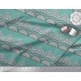 thumbnail image 2 of Soimoi Poly Georgette Fabric Leaves & Floral Block Print Fabric by The Yard 42 Inch Wide, 2 of 3