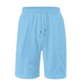 thumbnail image 1 of Plebaso Mens Casual Shorts Drawstring Loose Summer Shorts Solid Color Breathable Beach Vacation Shorts, 1 of 4
