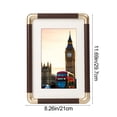 thumbnail image 3 of Plastic Photo Frame Plastic Imitation Brown Corner Solid Wood Texture Photo Frame Tabletop Picture Frame Ornament(1Pcs) Rkxzt, 3 of 9