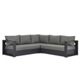 thumbnail image 4 of Modway Tahoe 3-Piece Outdoor Patio Furniture Sectional, Gray, 4 of 9