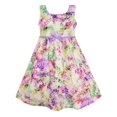 thumbnail image 1 of Robe Fille Imprimé Jardin Fleuri Sans Manches Violet 4 Ans, 1 of 4