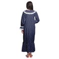 thumbnail image 4 of Moomaya Nuisette Imprimée pour Femmes en Coton à Bordure Volantée, Tenue de Nuit d'Allaitement, 4 of 5