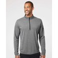 thumbnail image 1 of Adidas Mens Lightweight Quarter-Zip Pullover, XS, Black Heather, 1 of 1