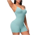thumbnail image 4 of TIMIFIS Tummy Control Shapewear for Women Seamless Bodysuit Open Bust Mid Thigh Body Shaper Shorts - Summer, 4 of 8