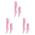 thumbnail image 2 of Youkk 2pcs Polyester Made Slouch Socks Breathable And Sweat-absorbing Elasticity Breathable Fabric Comfortable To Wear Light Pink 3Set, 2 of 6