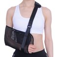 thumbnail image 2 of Arm Sling Abrasion Resistant Adjustable Hollow Out Mesh Breathable Wide Shoulder Strap Support Less Stress Medical Shoulder Stabilizer Postoperative Supplies, 2 of 8