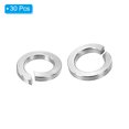 thumbnail image 3 of Unique Bargains Rondelle M3 à Loquet Séparé, Lot de 30 Joints de Rondelle à Loquet à Ressort en Acier Inoxydable 304 de 3 mm ID 5 mm OD, Ton Argent, 3 of 5