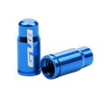 thumbnail image 2 of Bike Caps, 2Pcs Dust Caps Presta TC4 Titanium Alloy Bike Tire Caps Dust Shelter Covers for Inner Gas Nozzle - FV Blue, 2 of 9