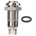 thumbnail image 1 of Filfeel Interrupteur de Démarrage à Bouton-Poussoir Étanche en Acier Inoxydable de 8 Mm Interrupteur de Démarrage à Bouton-Poussoir en Acier Inoxydable, 1 of 8